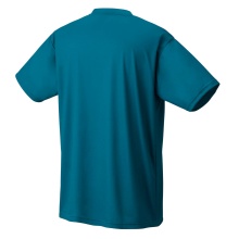 Yonex Training T-shirt Practice Small Logo YM0045 (100% Polyester) 2024 blue-green Men